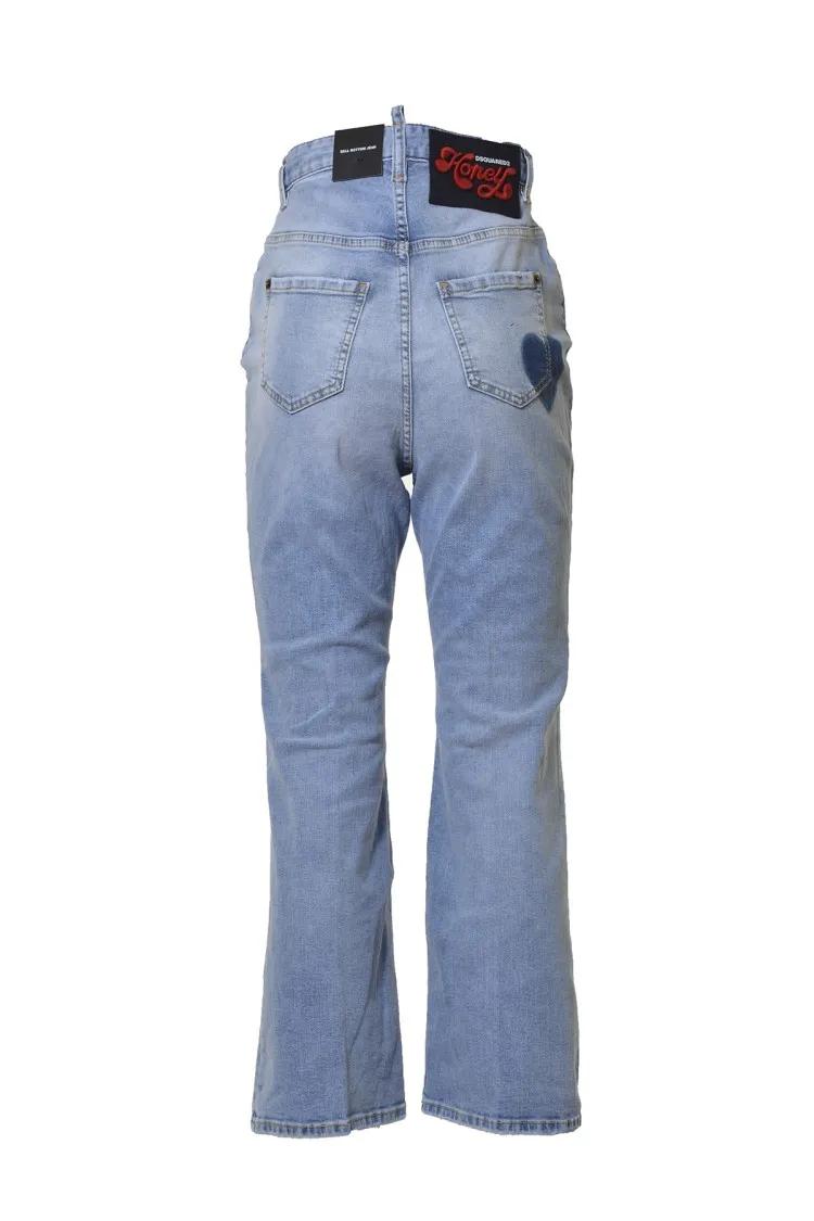 デニム・ジーパン Dsquared2 Light Blue Cotton Bell Bottom Jeans Dsquared2 Light Blue Cotton Bell Bottom Jeans Blue | Jeans