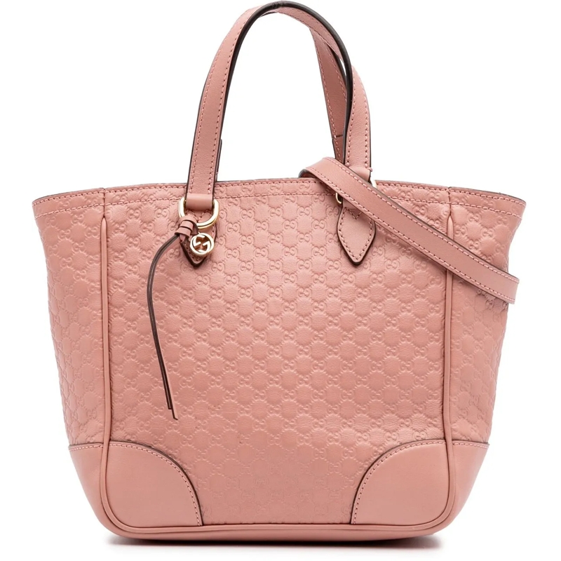 Gucci Schultertasche Small Microguccissima Bree Satchel rose