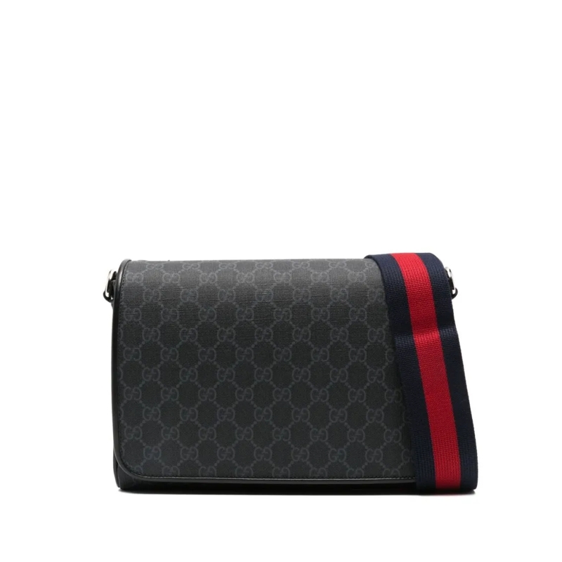 Gucci Schultertasche Rectangular Crossbody Bag With Monogram Design Black