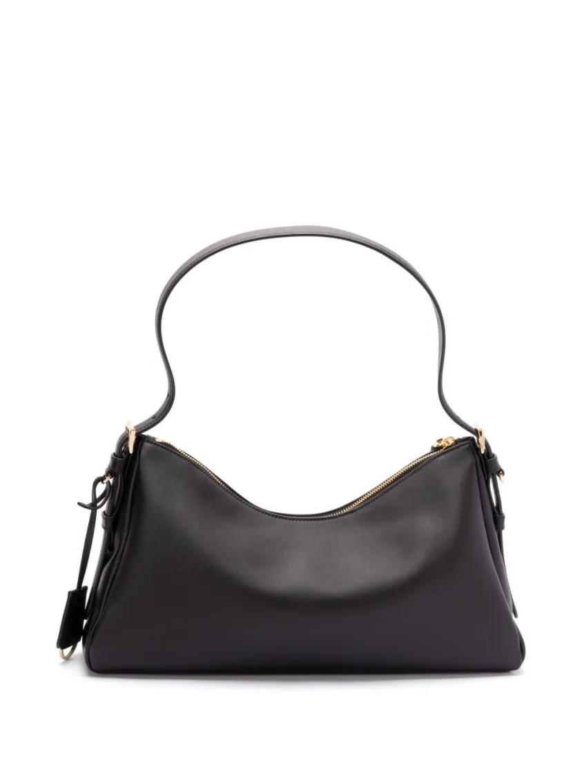 Prada Crossbody bags Structured Black Shoulder Bag With Aesthetic in zwart