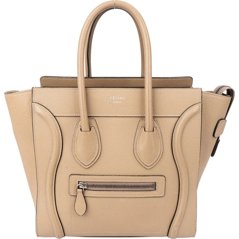 Celine Tote Celine Taupe Leather Luggage Handbag braun