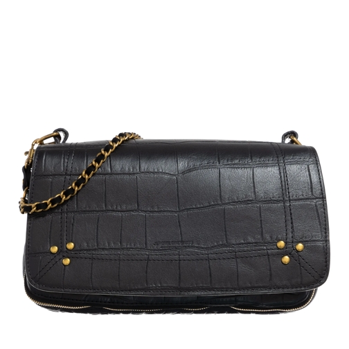 Jerome Dreyfuss Crossbody Bag Bobi Imprime Croco Noir