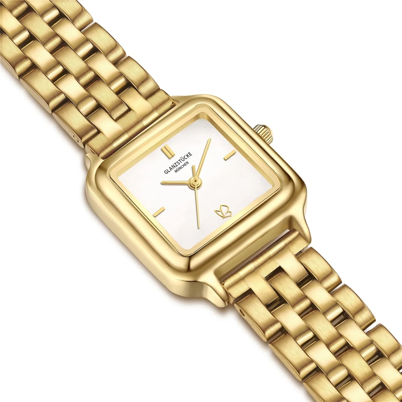 Glanzstücke München Automatikuhr Damen Armbanduhr Edelstahl gold(Image 6)