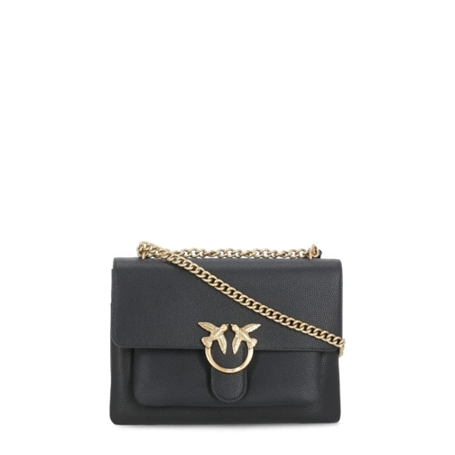 Pinko Schultertasche Love Soft Big Nero-Antique Gold