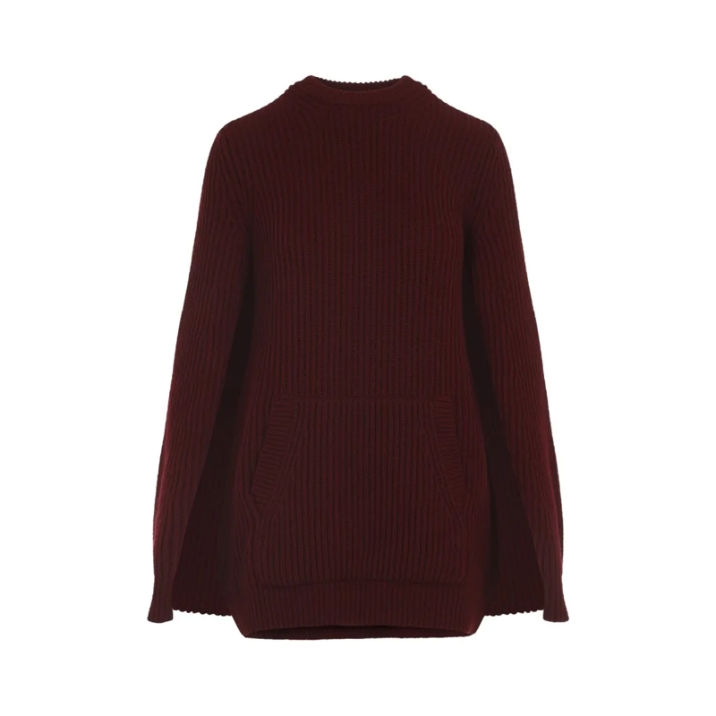 Max Mara Kleid Raspberry Red Knit Mini Dress Red