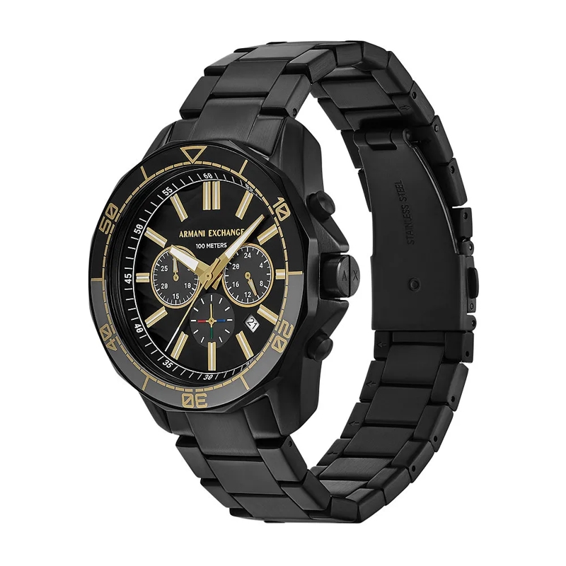 Armani Exchange Chronograph Uhr Schwarz (Image 2)