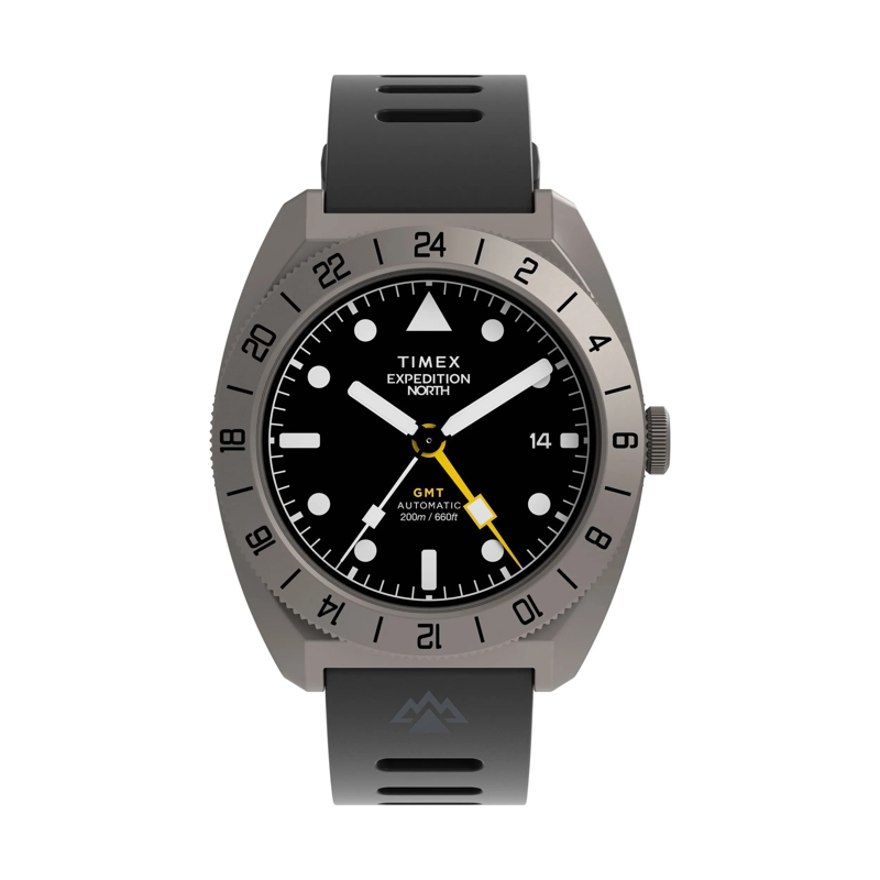 Timex Quarzuhr Mechanische Automatikuhr Expedition Gmt Titanium A schwarz
