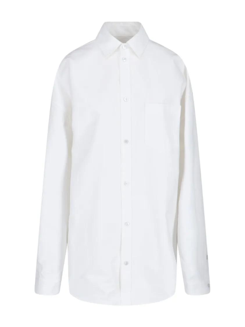 Thumbnail - Balenciaga - "Outwear" Shirt – White - Größe S - weiß