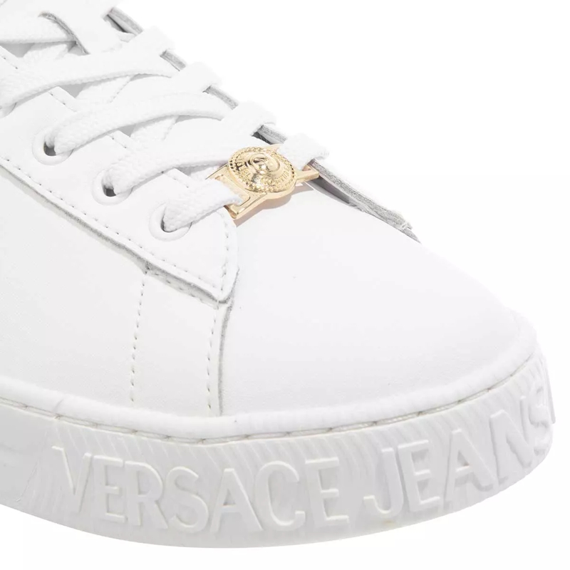 Versace Jeans Couture Low-Top-Sneaker Shoes White + Gold(Image 4)