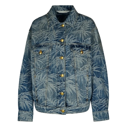 Palm Angels Light Blue Denim Jacket Blue Vestes en jean