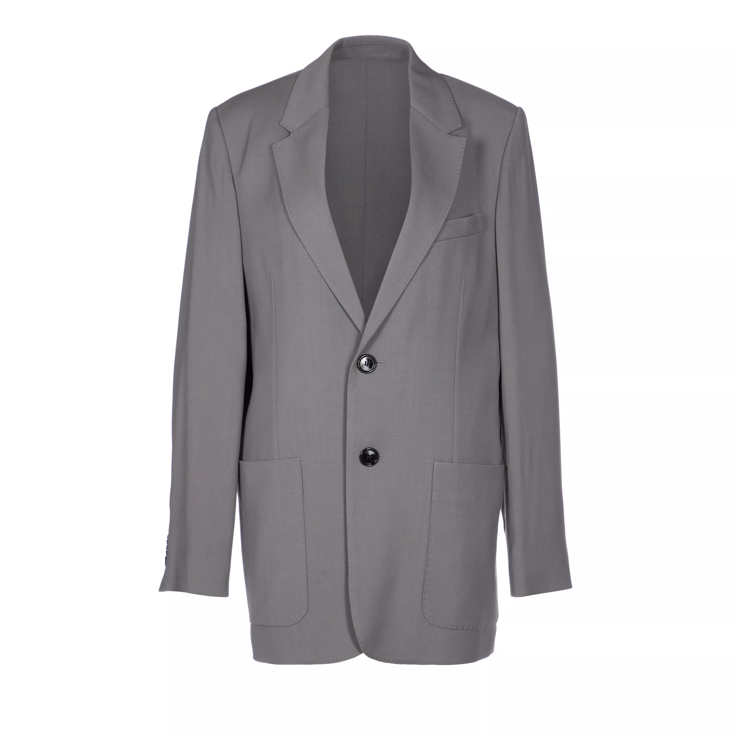 Thumbnail - AMI Paris - TWO BUTTONS JACKET - Größe F42 - grau