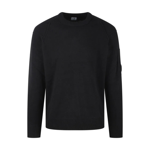 CP Company Pullover Lambswool Grs Crew Neck Knit Black