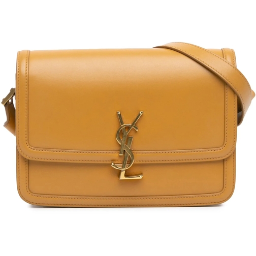 Saint Laurent Sac à bandoulière 2000-2023 Medium Leather Solferino Satchel In Box braun