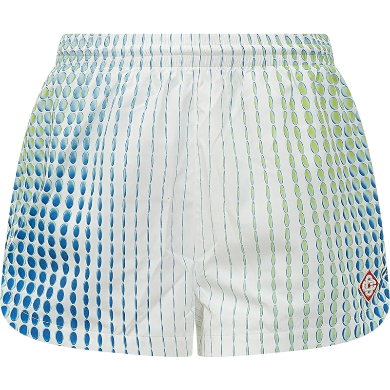 Casablanca Shorts Printed Nylon Short weiß