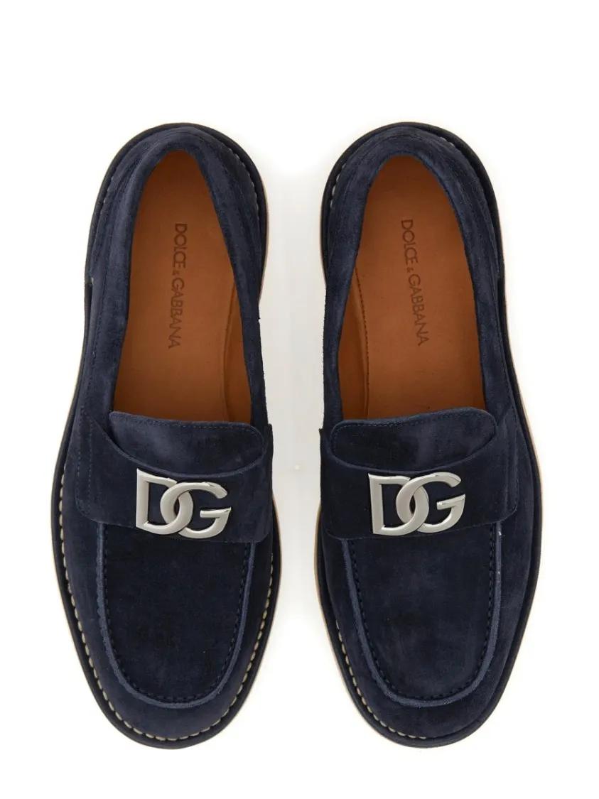 Thumbnail - Dolce&Gabbana Loafer - Suede Loafer - Gr. 40 (EU) - in Schwarz - für Damen
