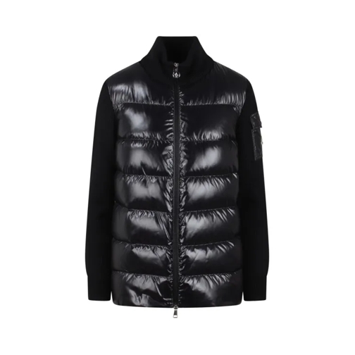 Moncler Padded Wool Cardigan Black Cardigan