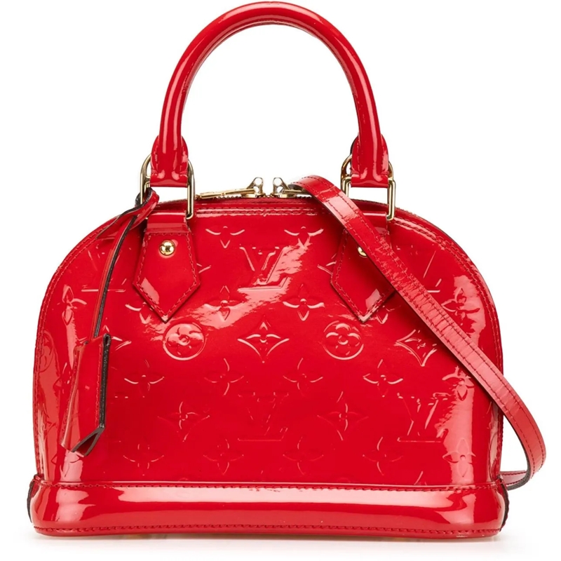 Louis Vuitton Sac à bandoulière Monogram Vernis Alma BB rot