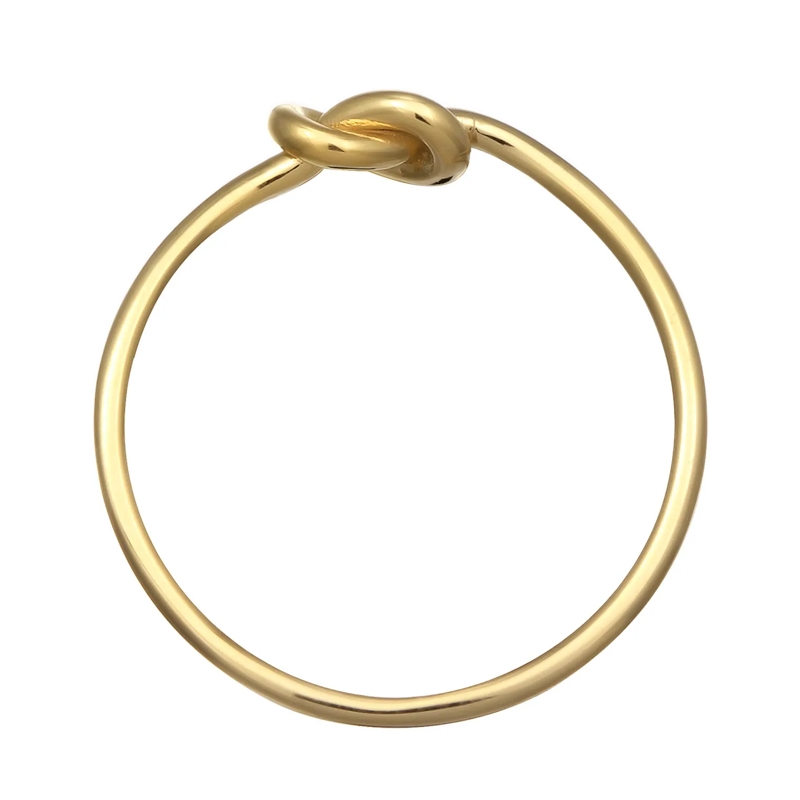 Elli Ring Ring Knoten Trendsymbol 375 Gelbgold gold(Image 3)