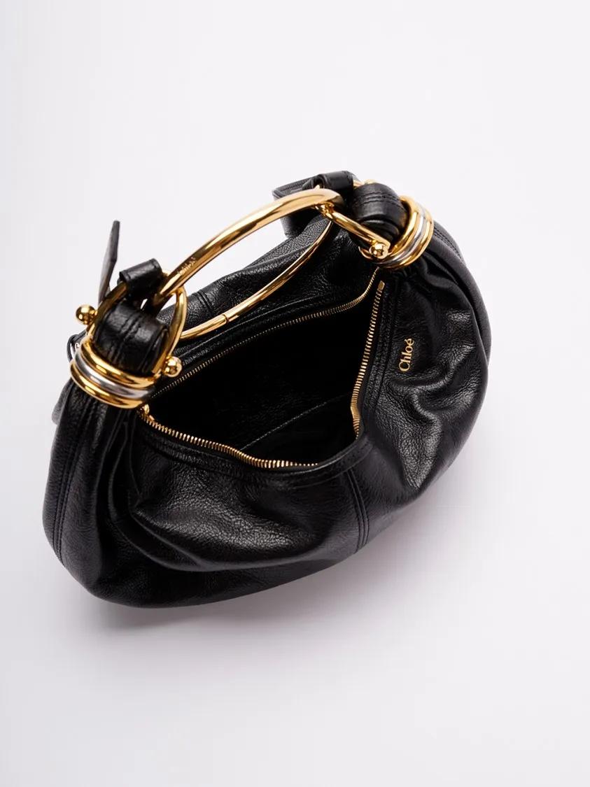Chloé Crossbody bags Small `Bracelet` Hobo Bag in zwart