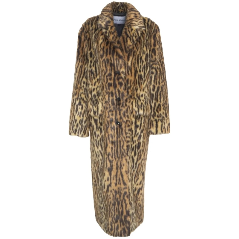 Stand Studio Veste de transition Faux fur coat 'Marceline' braun