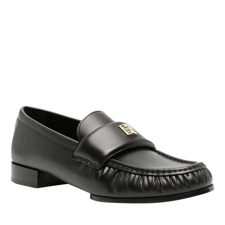 Black moccasin loafers clearance