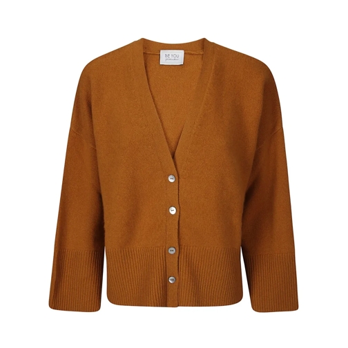 Be You Vest V-Neck Cashmere Cardigan Orange