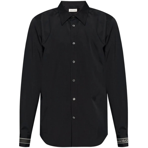 Alexander McQueen Cotton Shirt Black Shirts