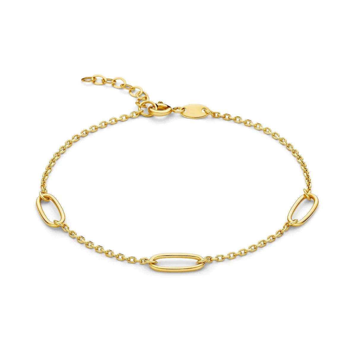 BELORO Armband - Beloro Jewels Della Spiga Eva 375er Goldarmband BO - Gr. ONE SIZE - in Gold - für Damen