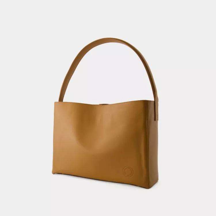 Thumbnail - Ines De La Fressange Hobo Bags - Leonore L Shoulder Bag - Leather - Camel - Gr. unisize - in Braun - für Damen