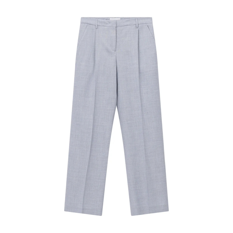 Lardini  Stoffhose aus Wolle, Seide & Leinen blau