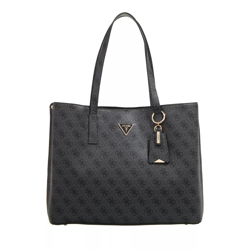 Guess Shopper Meridian Girlfriend Tote Coal Logo