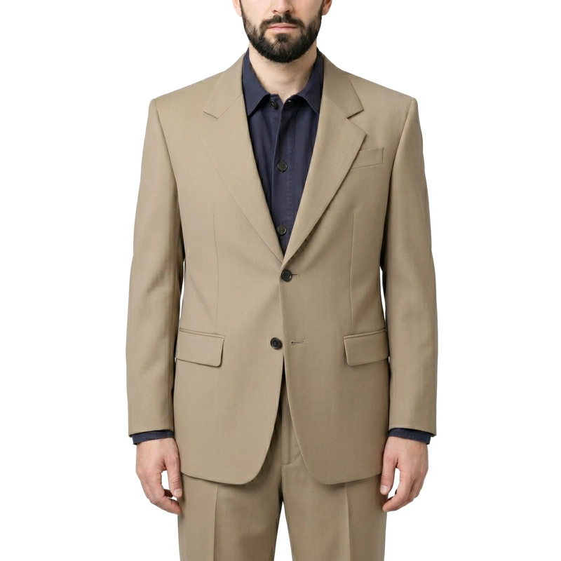 Saint Laurent Colbert Sakko aus Wolle & Mohair beige(Image 2)