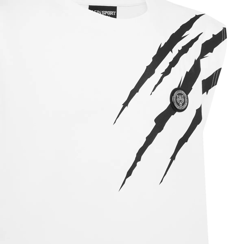 Plein Sport Top Tank-Top Scratch weiss(Image 3)