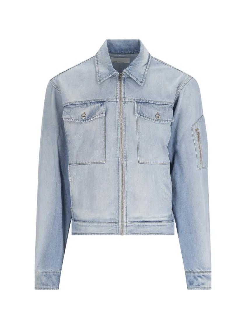 Thumbnail - RANDOM IDENTITIES - Denim Light Blue Cotton Jacket - Größe S - blau