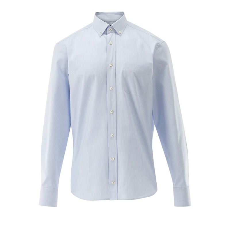 VAN LAACK Hemd Hemd Tailor Fit Streifen blau