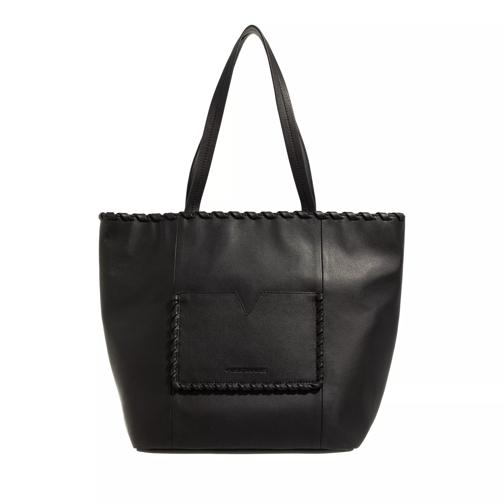 LES VISIONNAIRES Louve Lacing Black Shopping Bag