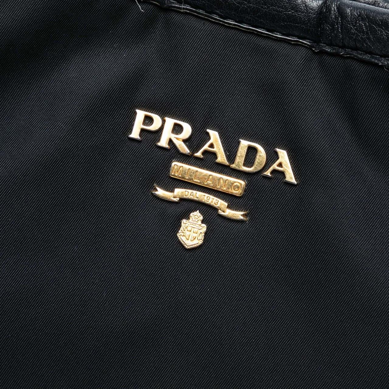Thumbnail - Prada Hobo Bags - Tessuto Satchel - Gr. unisize - in Schwarz - für Damen
