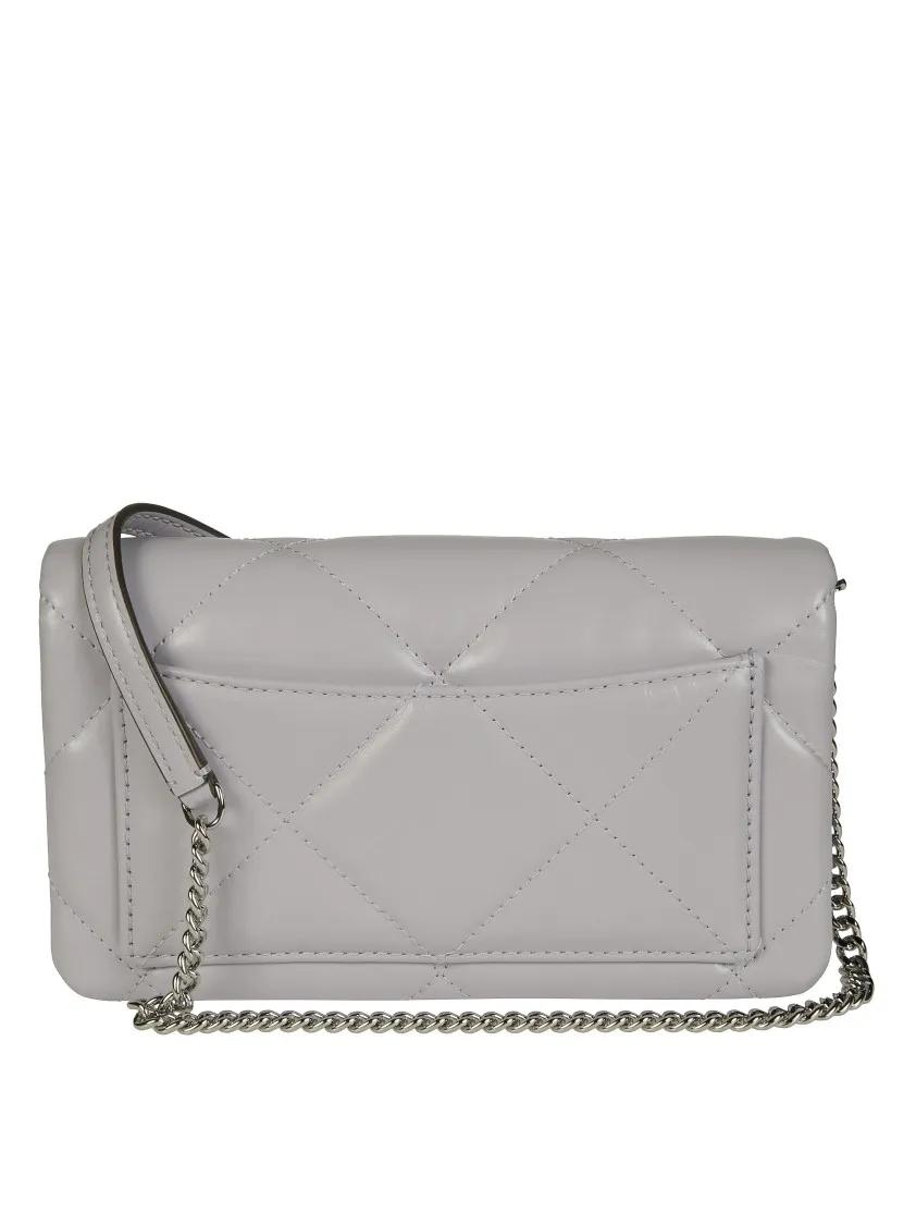 TORY BURCH Hobo bags Kira Clover Crossbody Wallet With Jewel Closure in grijs