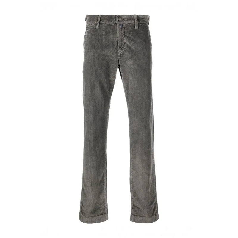 Dondup Pantalon Grey Cotton Trousers Grey