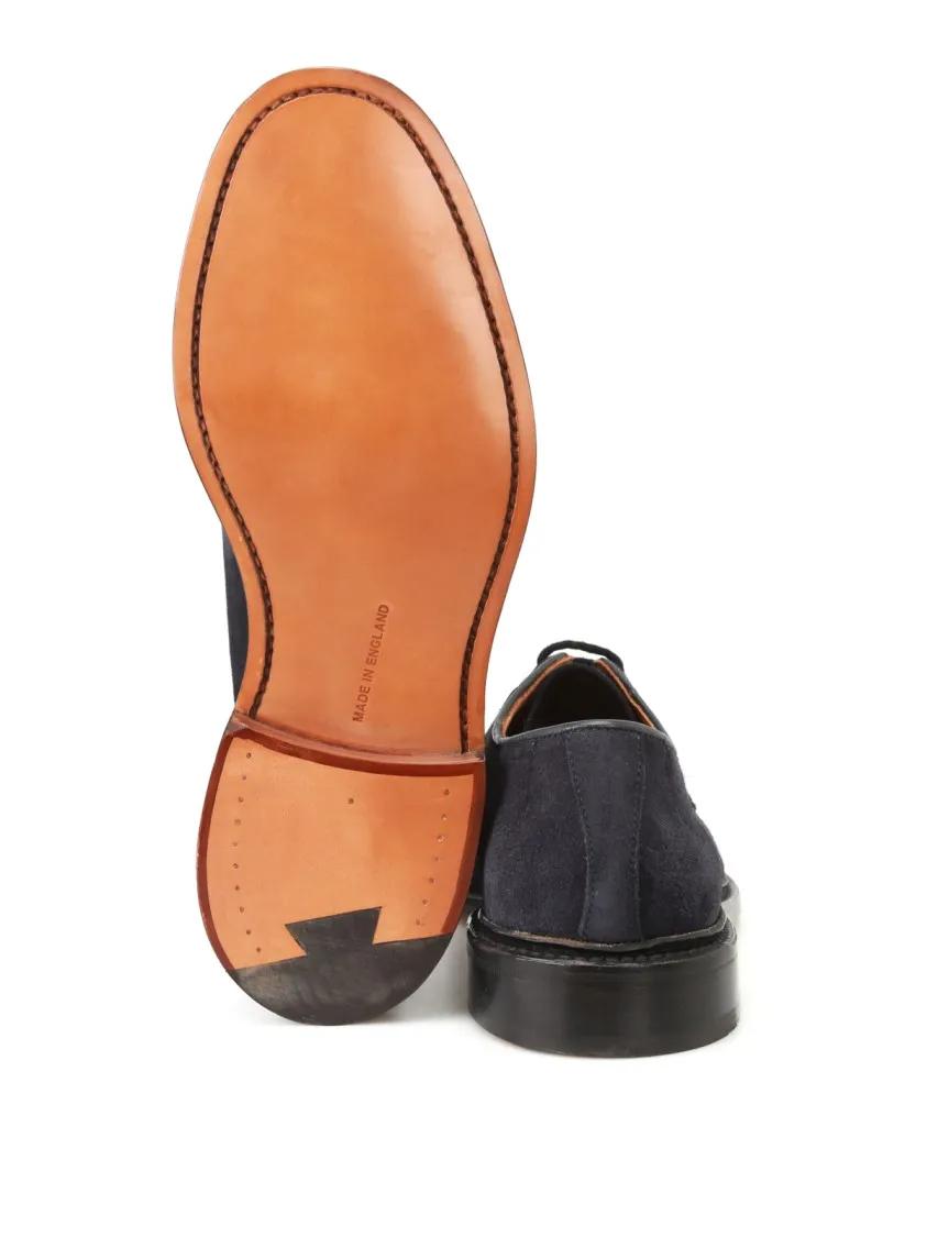 Thumbnail - Derby Shoe In Blue Suede - Gr. 6_5 - in Blau