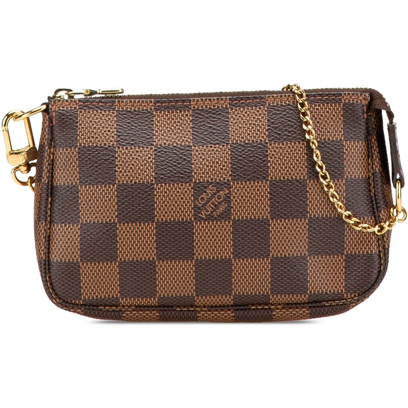 Louis Vuitton Fourre-tout Damier Ebene Mini Pochette Accessoires braun