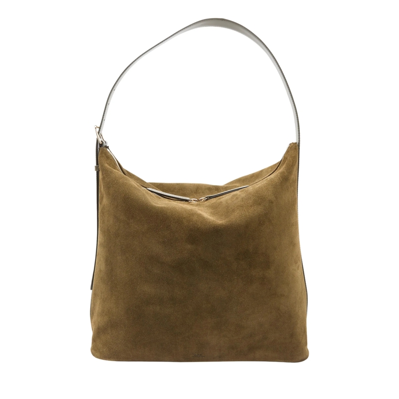 A.P.C. Hobo Bag Sac Vera Maxi Jad Dark Khaki(Image 5)