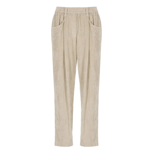 Brunello Cucinelli Cotton Pants Neutrals 