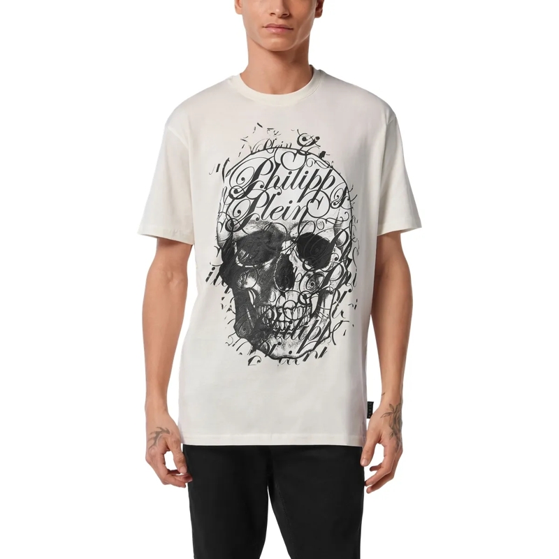 Philipp Plein T-Shirt T-Shirt Coursive weiss(Image 3)