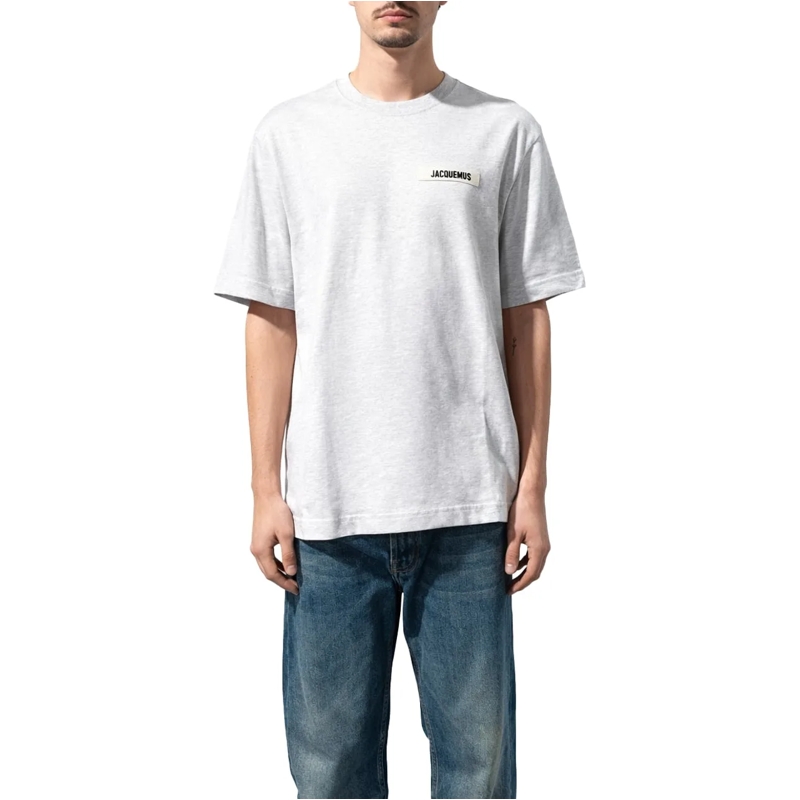 Jacquemus T-Shirt LE TSHIRT GROS GRAIN GREY grau