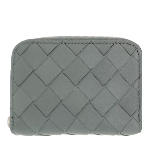 Bottega Veneta Wallet Leather Slate Portemonnaie mit Zip-Around-Reißverschluss