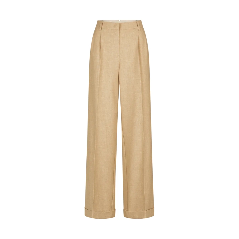 Marc Aurel Hose Bundfaltenhose beige