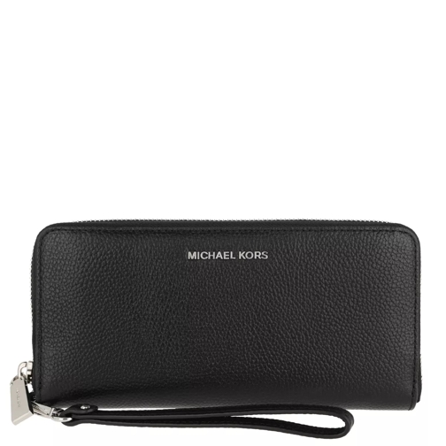 MICHAEL Michael Kors Travel Continental Black Portemonnaie mit Zip-Around-Reißverschluss
