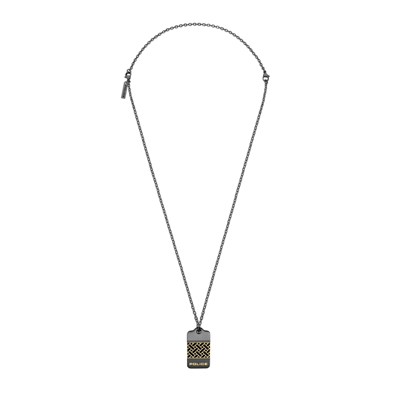 Police  Herrenkette Bricklock- Herrenkette- Farbe: silb grau