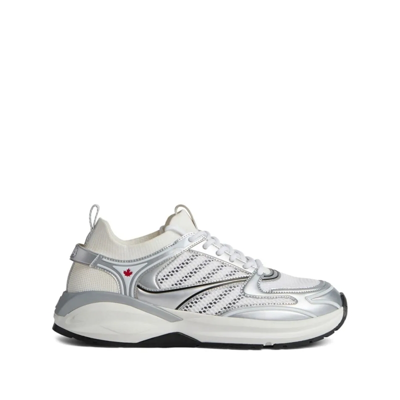 Dsquared2 Lage-top sneaker Panelled Mesh Sneakers White